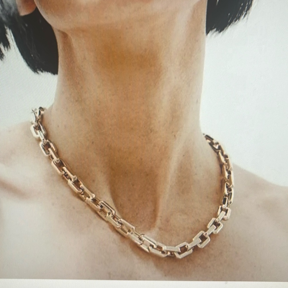 NWT Eddie Borgo Supra 12k Gold Plated Necklace - Picture 1 of 3